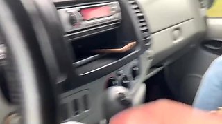 Brunette with small tits uses her body to pay for a ride