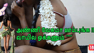 Indian Wife Fucks Her Husband's Brother, Very Sexy Tamil Audio