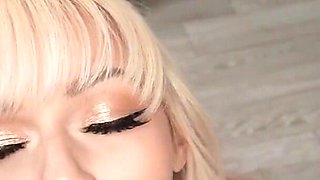 Jessica Starling, the Hot Blonde Friend, Drops by Ike's Apartment for a Blowjob