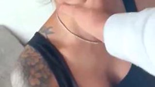 Hot Tatted Babe Deepthroat: Big Tits, Blowjob  Amateur Porn