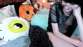 Bondage fetish solo toying hussy