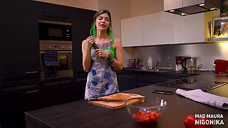 Cucumber and Anal Kitchen Fun