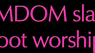 Femdom Slave Foot Worship & Slapping