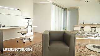 Watch cheerful Angelika Grays and Tiffany Tatum's scene