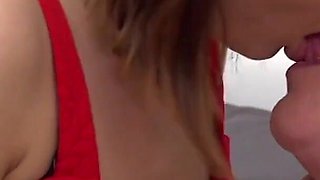 Mature BBW Gets Her Fat Ass Licked by Skinny Teen Erika Korti