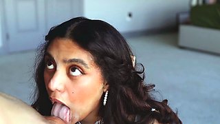 Indian temptress provides blowjob and handjob services