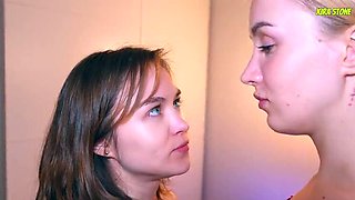 Lesbian Foot Worship: Mistress Kira Stone Spanks & Spits on Erica Mori’s Mouth