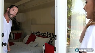 What's Schoolgirl Danni Rivers' Type? An Older Man with a Big, Hard Cock