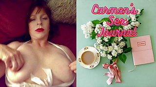 Granny Carmen's Blonde Bombshell Stick & Dick Multi-Orgasmic Fuck CAMS14