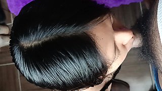 A Blowjob as a Farewell Stepbrother Swallows My Semen as a Thank You for Visiting Her!