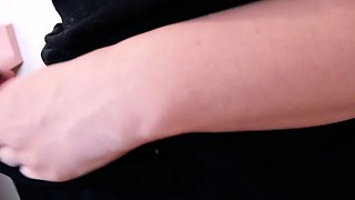 Amateur striptease and Solo masturbation