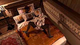 Elizabeth Masturbating Fingering Her Pussy and Her Ass
