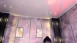 Emo Amateur Teen stript vor der Cam