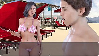 Laura's Naughty Confessions: sexy women flaunting seductive bikinis at the beach - Episode 31