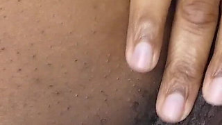 Urethra Massage and Pee Control in White Stay-ups and Blue Boots