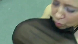 Hot Tattooed Blonde Wrecked in Gangbang