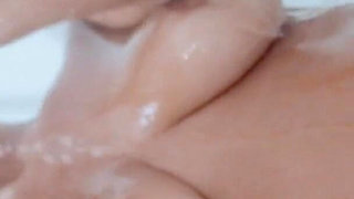 Fuckign Busty Latina on Shower
