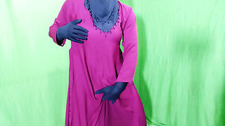 Indian beautiful hijabi muslim couple thirsty for fuck