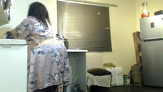 Fat Ass Ebony Bouncing Big Boobs and Masturbating