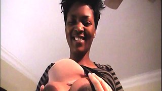 Real amateur African BBW on fake casting
