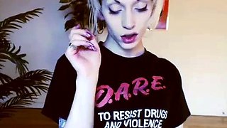 Solo webcam tranny masturbation
