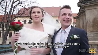 Hunt4k. nice teen bride gets banged for money in front of her groom