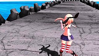 Hentai chick enjoys anal sex at the gym