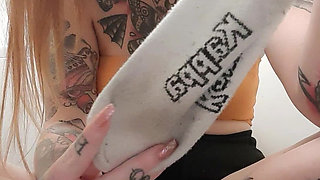 White Sweaty Trainer Socks/feet Review