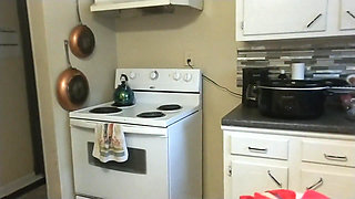 Cooking Soup in Just an Apron