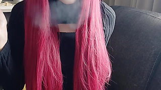 Adorable Alt Girl smoking a cig (ask me for full vid)