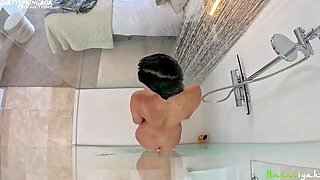 Aaliyah Yasin Big Tits Shower Masturbation Solo HD