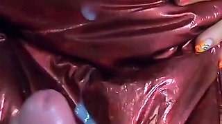 Milfycalla-a Lot of Cu on My Red Shiny and Puffy Down Jacket 193