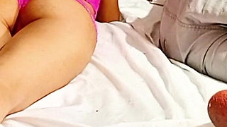 Sucking a Mature MILF's Pussy While My Girlfriend Checks Her Cell Phone