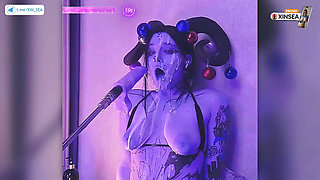 DEVIL FILLED WITH CUM PASSIONATELY GIVES BLOWJOBS
