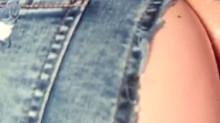 My Husband Fuck Me with Ripped Pants and Cum Inside