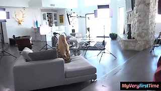 Awkward Whore Lets Stepbrother Use Her Pussy For Their First Time On Camera
