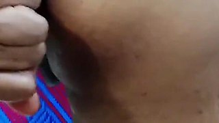 Hot Girlfriend Shows Her Long Nipples Boobs Then Finger Fuck Her Juicy Pussy and Tight Ass