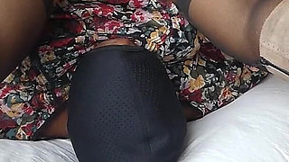 Kinky African MILF Chain Stuffed and Self Peeing