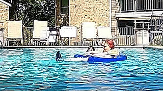 BBW Nurse Vicki Play Time in the Pool with Handsome Harry