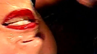 First Time Cum Swallow Bukkake for This Big Tits Babe John Thompson