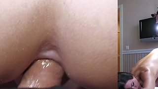 SMALL TIT BRUNETTE TATTOOED TEEN GIRLFRIEND CAUGHT IN SHOWER