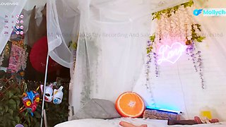 Beautiful Sonya having a horny solo toy masturbation