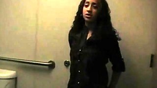 Big-Titted Black Amateur Has Interracial Sex in a Public Bat