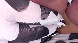 Hucow Milks Her Huge Udders on the Goat Milker