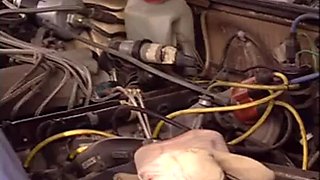 2 girls fucking with a car repairman... Classic But Efficiency: Blowjob, Anal  Blonde Porn