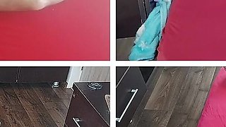 I Cum on My Wife's Body. Amateur Couple Crazy Sex, Hairy Pussy, Big Tits, Big Ass