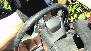 Dirty Tease While He's Watching She Pumps Pussy to Get His Cock Rock Hard