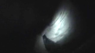 Naughty night vision BJ slut sucks cock