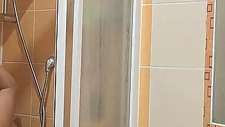 Simple Shower with My BBW Wife Turns Into Hot Sex and Ends with Cum Inside and Mutual Orgasm