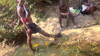 We nearly got caught by Fulanis in the riverside fucking